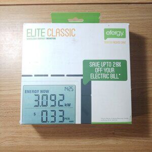 NEW Efergy Elite Classic 3 Phase Energy Monitor (Max 3 x 90 Amp, 90-600Volt)